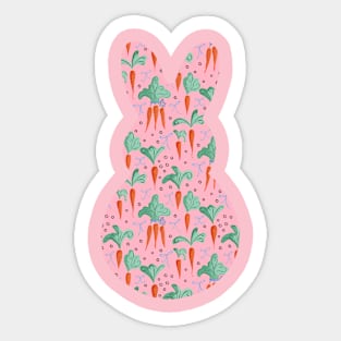 Bunny Carrots Sticker